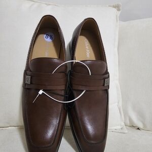 Calvin Klein Men's Dark Brown Slip-On Loafers